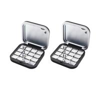 Shut Boîte de rangement pour maquillage Finition mate Vide Palette de fards à paupières pour sac à main ou voyage Boîte en verre dense portable