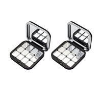 Shut Boîte de rangement pour maquillage Finition mate Vide Palette de fards à paupières pour sac à main ou voyage