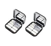 Shut Boîte de rangement pour maquillage Finition mate Vide Palette de fards à paupières pour sac à main ou trousse de maquillage de voyage