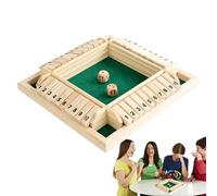 Shut Box Game - Box Dice Game, Wooden Shut the Box | CAGLIET DE CABLECTEUR EN BOIS DE MATHN BOX, JEU DE TABLEAU EN BOIS POUR LE DE FAMILLE MAISON DE FAMILLE