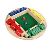 Shut The Box Jeu de société, jeux de mathématiques de table en bois, jeu de pub classique, ajout amusant en bois, jeu éducatif pour ordinateur portable pour salle de classe, fêtes