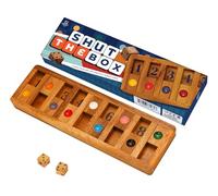 Shut The Box Jeux de société avec mathématiques pour enfants Boîte en bois de casse-tête pour l'éducation familiale et amusez-vous sur le jeu pour apprendre aux enfants à compter sur les mathématiques