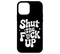 Shut The Fuck Up Skull et Ambiance rétro Coque pour iPhone 12 Mini