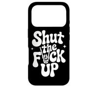 Shut The Fuck Up Skull et Ambiance rétro Coque pour iPhone 17 Pro