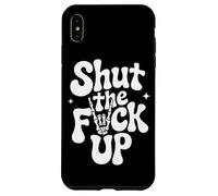 Shut The Fuck Up Skull et Ambiance rétro Coque pour iPhone XS Max