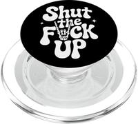 Shut The Fuck Up Skull et Ambiance rétro PopSockets PopGrip pour MagSafe