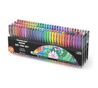 Shuttle Art 120 Stylo Gel Couleur, Lot Stylo Gel de 120 Couleurs Uniques Pailleté,Fluo,Métallique,Pastel,Néon Non Toxique pour Coloriage,Dessin pour Adultes et Enfants