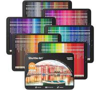 Shuttle Art 180 Crayon de Couleurs Professionnels, 180 Couleurs Numérotées pour Livre de Coloriage pour Adultes Enfants Professionnels, Fournitures d'Art Scolaires Dessin Coloriage