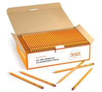 Shuttle Art Crayon Papier, Paquet de 350 Crayon HB, Pré-Taillés en Bois avec Gomme pour une Ecriture Douce pour le Dessin, le Croquis à l’Ecole et au Bureau