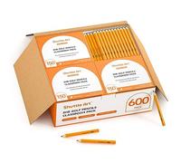 Shuttle Art Crayons de Golf Courts, Lot de 600 Crayon HB Mini en Bois, 8,8 cm Prétaillés, Pack en Gros pour Enfants, École, Dessin, Écriture, Fournitures Scolaires, Rentrée des Classes