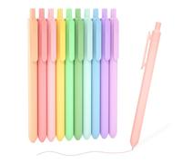 Shuttle Art Lot de 10 stylos à encre gel pastel rétractables