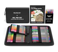Shuttle Art Lot de 120 stylos gel de couleur avec 60 recharges pour livres de coloriage pour adultes, dessin, gribouillage, artisanat, scrapbooking, journal