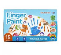 Shuttle Art Lot de 15 couleurs lavables au doigt
