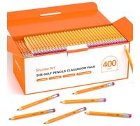 Shuttle Art Lot de 400 mini crayons HB #2 en bois pour l'école et le bureau, crayons en vrac aiguisés pour enfants, enseignants, écriture graphique, ensemble de salle de classe pour enfants