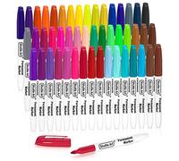 Shuttle Art Lot de 48 marqueurs permanents à pointe fine, parfaits sur le plastique, le bois, la pierre, le métal et le verre pour gribouillage, coloriage, marquage