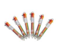 Shuttle Art Lot de 6 stylos à bille rétractables 6 en 1 Multicolore 0,5 mm