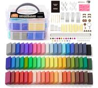 Shuttle Art Pâte Polymère, 60 Couleurs de Polymere Clay avec 19 Outils et Accessoires, Argile à Modéler Antiadhésif et Non Toxique, Kit de Pâte à Modéler Idéal pour Enfants