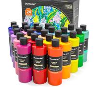 Shuttle Art Peinture Acrylique (250ml), 24 Couleurs Peinture Acrylique