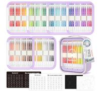 Shuttle Art Stylo Gel, 72 Couleurs 0,6mm, Stylo Couleur Pointe Fine pour Papier Noir, avec Sac Portable pour Enfant Adulte Coloriage Ecriture Dessin Prise de Notes Ecole Bureau Maison