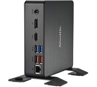 Shuttle XPC Nano PC NC40U5, Intel Core i5-1235U, 1x HDMI, 1x DP,1xUSB-C/DP, 6x USB3.2, 1x 2.5" bay, 2x M.2, 1x LAN, RAID, fonctionnement permanent 24/7, attaches VESA