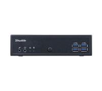 Shuttle XPC slim DL3000XA - Slim-PC - Celeron N100 - RAM 8GB - SSD 128GB - NVMe - UHD Graphics - 1GbE, 2,5GbE - kein Betriebssystem - Monitor: keiner - Schwarz (DL3000XA)