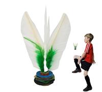 Shuttlecock Jianzi chinois - Jianzi chinois Jianvtt Chutcock Toy | Sac de pied de plume blanc avec un fond noueux | Jeu de fitness pour adultes | Jouet de coup de pied de plume à roue extérieu