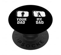 Shuttlecock, Ton père, Mon père, Badminton drôle PopSockets PopGrip Adhésif