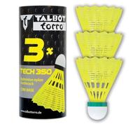 Talbot Torro Volants de badminton Tech 350 Nylon jaunes/rouges - lot de 3