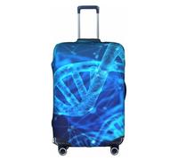 SHuWeiD DNA Housse de protection en polyester lavable pour valise avec impression photo Motif chaîne Blanc Taille M, Blanc, Medium