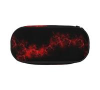 SHuWeiD Explosion Burst Sac de rangement pour stylos et cosmétiques avec imprimé rouge et noir