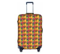 SHuWeiD Fresh Fruits Housse de protection pour bagage en polyester lavable Motif ananas Blanc Taille XL, Blanc, X-Large