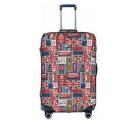 SHuWeiD Housse de protection en polyester lavable avec symboles de l'Angleterre - Blanc - Taille S, Blanc, Small