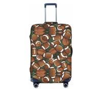 SHuWeiD Housse de protection en polyester lavable pour bagage Motif football Vert, blanc, Small