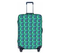 SHuWeiD Housse de protection en polyester lavable pour valise de voyage Motif extraterrestres verts, blanc, X-Large