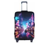 SHuWeiD Housse de protection pour valise en polyester lavable avec motif vertiges, blanc, taille M, Blanc, Medium