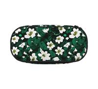SHuWeiD Hunter Sac de rangement portable pour stylos et cosmétiques Motif pétales de fleurs Vert, Noir/blanc, One Size, Portabilité :