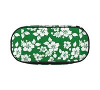 SHuWeiD Sac de rangement pour stylos à motif floral hawaïen, sac de rangement portable pour voyage, essentiels de voyage, Noir/blanc, One Size, Portabilité :