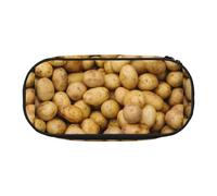 SHuWeiD Sac de rangement pour stylos et cosmétiques avec imprimé pommes de terre de jardin, sac de rangement portable pour voyage, essentiels de voyage