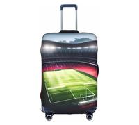 SHuWeiD Stade Football Satdium Field Light Night Print Bagages Cover Protector Valise Cover Polyester Lavable Bagages Covers Travel Suitcase, blanc, Small