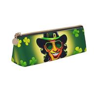 SHuWeiD Trousse de maquillage multifonction avec impression « Happy St Patrick's Day » - Triangulaire - Pour le bureau, les voyages et le quotidien