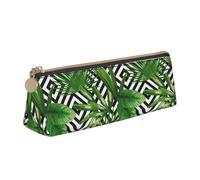 SHuWeiD Trousse de maquillage multifonction avec motif feuilles vertes de palmier et plantes tropicales