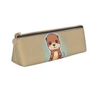 SHuWeiD Trousse de maquillage multifonction avec motif loutre de dessin animé, pour le bureau, les voyages et le rangement quotidien de papeterie