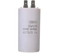 Shuxiang-Condensateur de démarrage CBB60 450V 16UF Pièces à Double Insertion Condensateur de démarrage Moteur Permanent Pièces