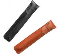 Shuxy Cuir Stylo Cas Titulaire Pochette De Stylo À La Main Douce Couverture De Douille De Protection De Stylo Pour Apple Crayon, Stylo À Bille, Stylet Tactile - Paquet De 2 (Noir Et Brun)