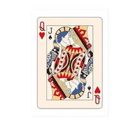 SHUYINGHENGXIE Poster de cartes à jouer wall art print Bar decor vibrant Université dortoir décoration peinture à l'huile sans cadre-50x70cm