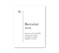 SHUYINGHENGXIE Recruteur définition impression toile peinture image ressources humaines cadeau Bureau décoration sans cadre-40x50cm