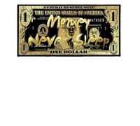 SHUYINGHENGXIE Tableau sur toile impression PHOTO dollar Poster Art mural Vintage salon décoration de la maison sans cadre-30x60cm