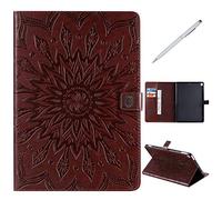 SHUYIT Coque pour iPad 10.2 (iPad 7) 2019 / iPad Air 3 10.5 2019 / iPad Pro 10.5 - Fleur du soleil Motif Étui en PU Cuir Flip Case de Protection Magnétique Support Cover Etui Housse