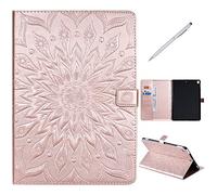 SHUYIT Coque pour iPad 10.2 (iPad 7) 2019 / iPad Air 3 10.5 2019 / iPad Pro 10.5 - Fleur du soleil Motif Étui en PU Cuir Flip Case de Protection Magnétique Support Cover Etui Housse