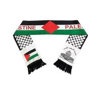 SHUZHENG Écharpe drapeau de la Palestine, écharpe double face Palestine Jérusalem arabe en satin, écharpe Keffiyeh palestinien pour homme et femme, style 1, taille unique